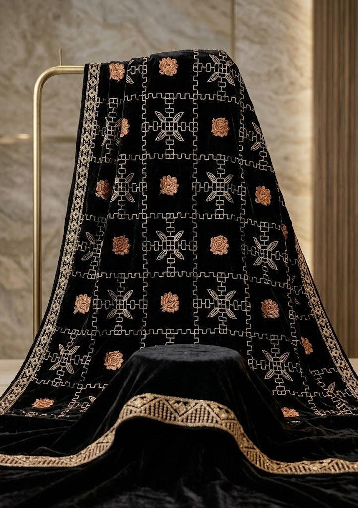 Signature Velvet Shawl